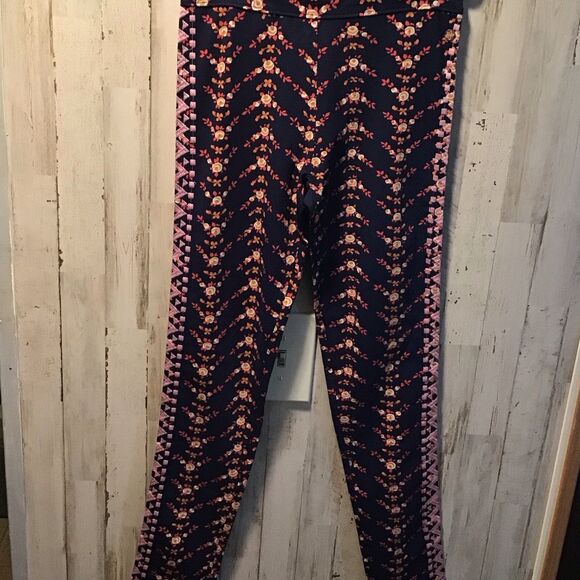 Girls Matilda, Jane, navy, flower, print leggings, size 16 - Picture 1 of 5